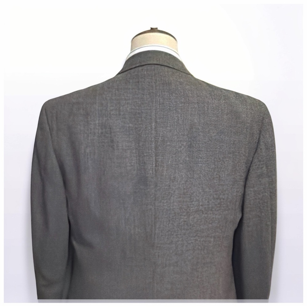 Joseph Abboud JoA II Double Breasted Blazer| 40R | Charcoal Wool | Classic - Picture 8 of 12